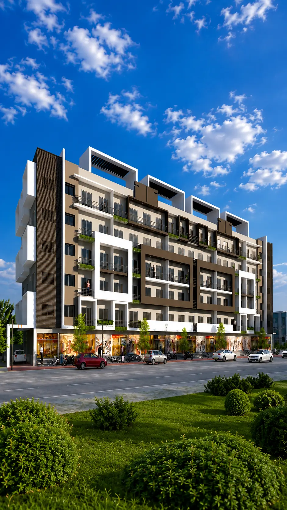 Shivneri — exterior view of the residential building